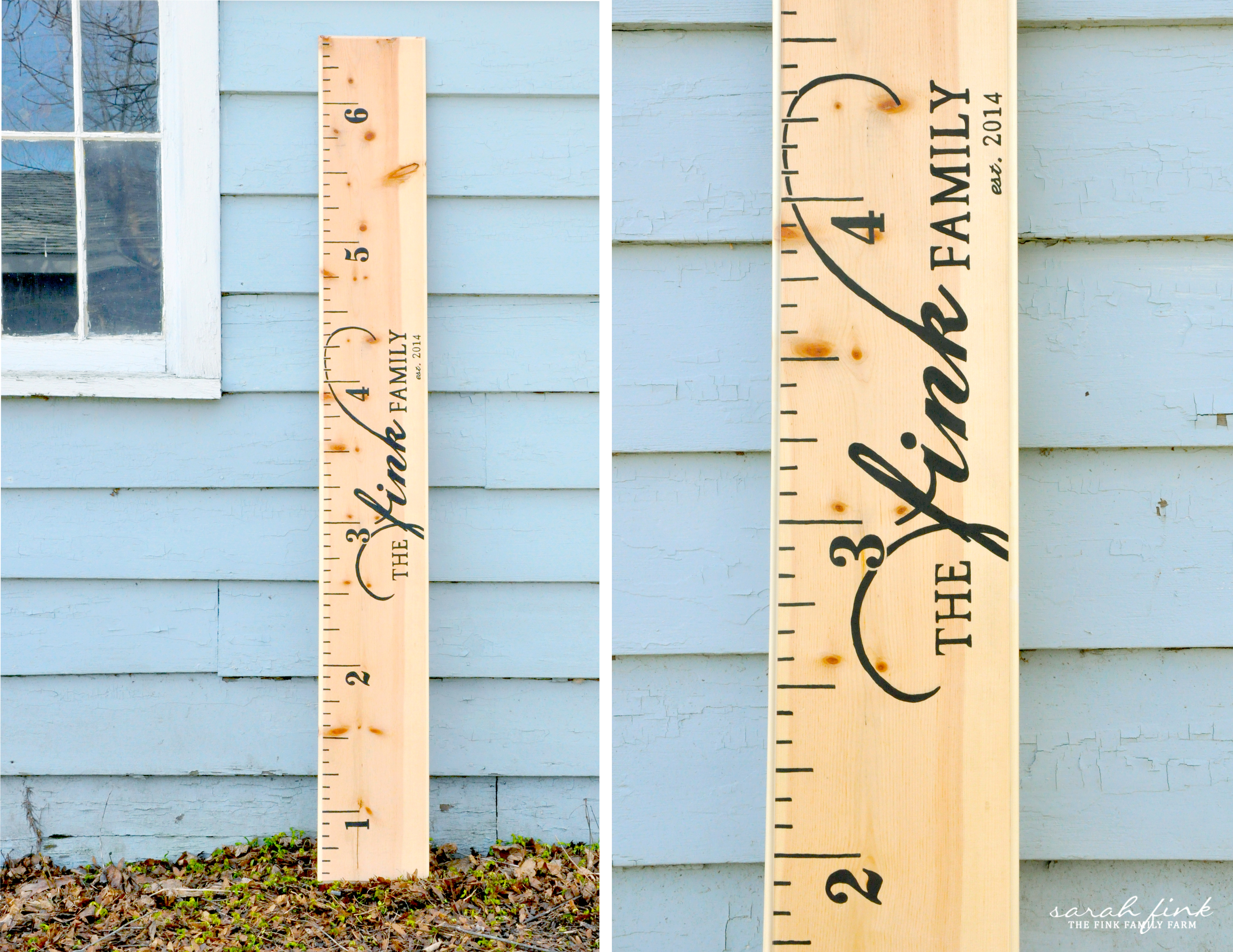 Diy Ruler Growth Chart Tutorial With Printable Fink Family Farm To edit the names, download and install the free font you could create a height and weight chart for yourself with the help of height weight chart templates found online. fink family farm